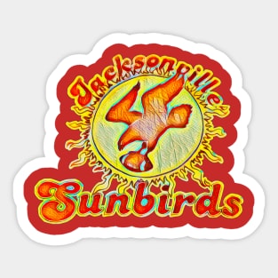 Jacksonville Sunbirds Football Sticker